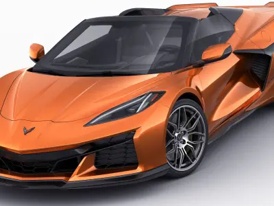 Corvette Z06 2023 convertible  C8 3D model