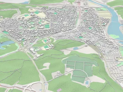 Cityscape Ulsan Republic of Korea 3D model