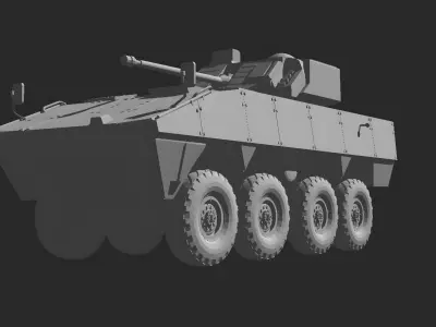 Patria amv 35 8x8 3D print model