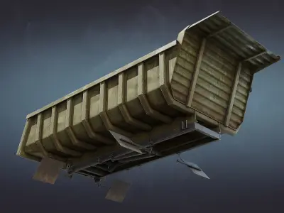 Tipper or Dump Body Low-poly 3D model