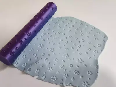 Texture Roll 02 - Flower Positive - Decoration Maker 3D print model
