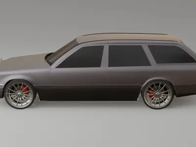 mercedes-BENZ W-124 3D model