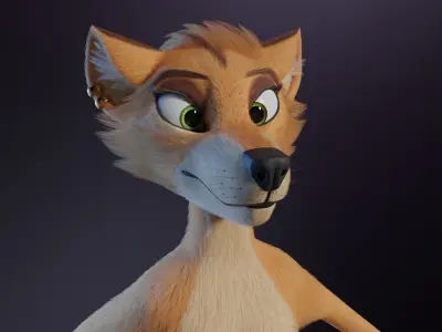 Rachel Anthro Dingo 3D model