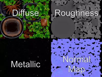 Elegant Bonsai Tree model pack Low-poly 3D model