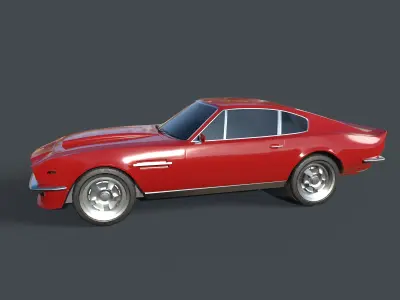 Aston martin vantage game ready Low-poly 3D model