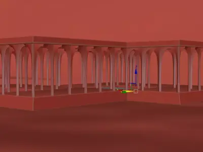 Pavilion in the Pond Free 3D model