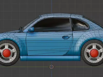 Car Low Poly 3d Model Low-poly 3D model