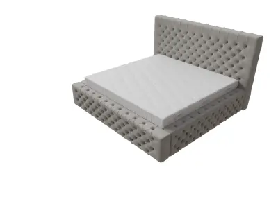 Set Of King Size Lux Chester Beds 3D model