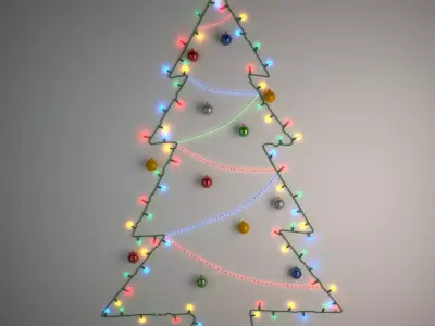 DIY Christmas Light Tree 3D model