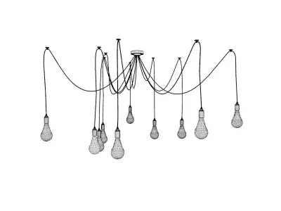Pendant Chandelier Light Fixture 3D model