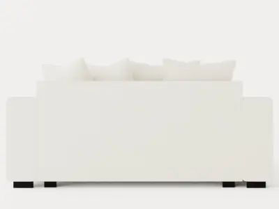 Manhattan daybed Low-poly 3D model