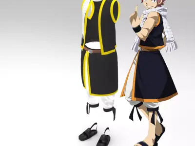 3D Natsu Dragneel Clothes 3D model