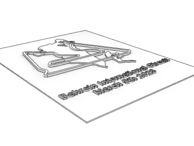 Bahrein International Circuit 3D print model