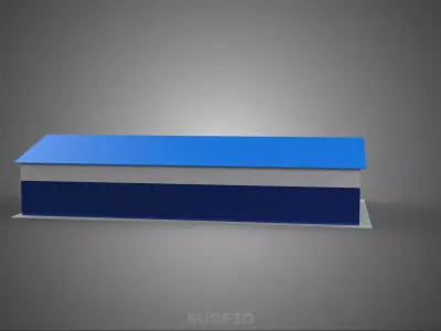 RACE TRACK PITSTOP LANE MOTORSPORT RACING PIT STOP GARAGE DOOR 3D model