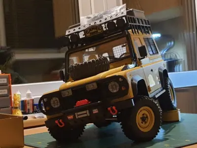 RC Camel Trophy Beadlock Rims with caps 3D print model