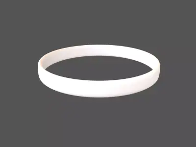 Silicone Wristband v1 002 Low-poly 3D model