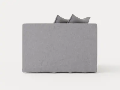 Le Grand Air Loveseat Linen - Smokey Granite Low-poly 3D model