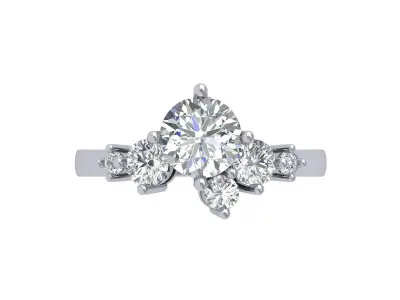 Wedding Ring  3D print model 10