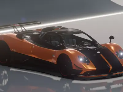 Pagani Zonda Cinque - Photorealistic 3D model