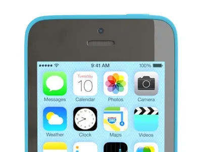Apple iPhone 5c blue 3D model