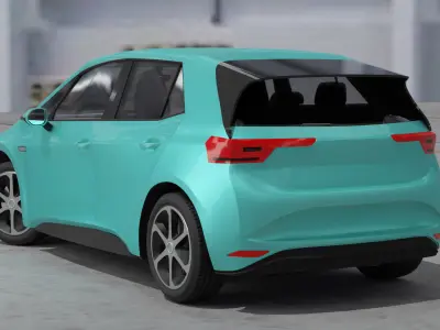 Volkswagen ID3 for Blender 3D model