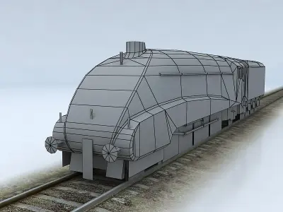 LNER Class A4 Mallard Low-poly 3D model