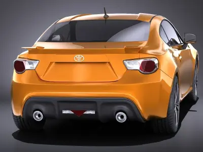 Toyota GT86 2015 VRAY 3D model