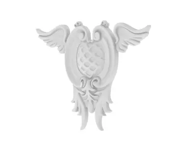 Cartouche Ornament 004 3D model
