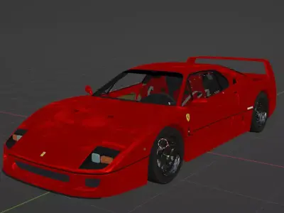 Ferrari F40 3D print model