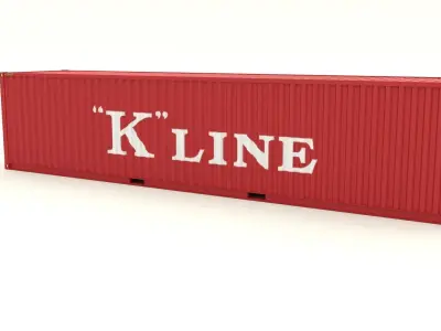 Shipping container K Line 3D model