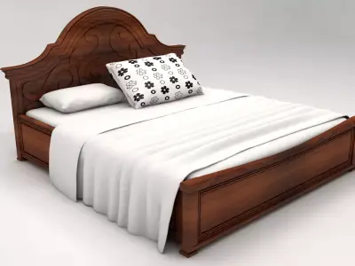 King Bed 3D model