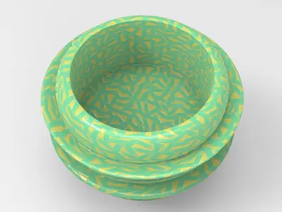 Miz Vase Low-poly 3D model
