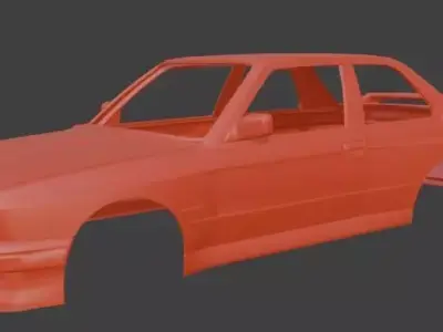 Classic Car Body Shell 3D Model DIY RC Car 3D print model