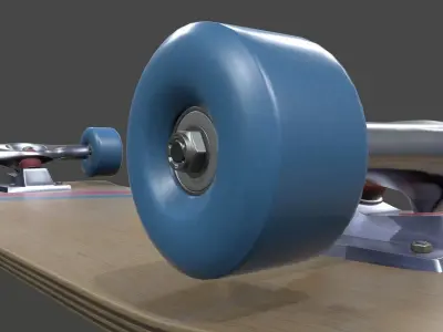 Realistic Skateboard 3D model