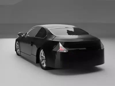 Car Luxury Coupe high poly 3D model