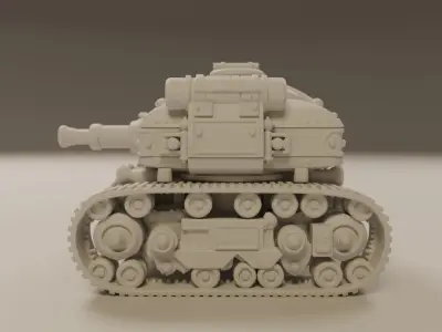 tank steampunk 3D print model