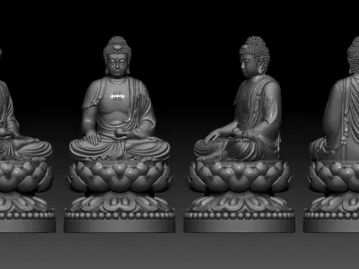 Amitabha Buddha  3D print model