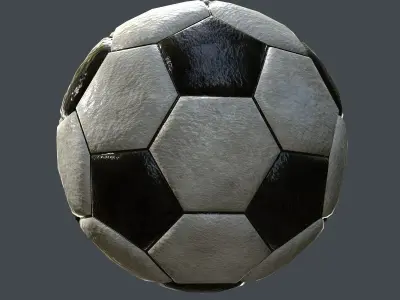 High Poly Soccer Ball 3D model