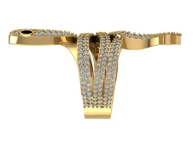  snak ring 3D print model 3D print model