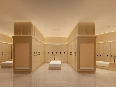 locker room 3D model