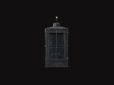 Medieval Lantern Low-poly 3D model