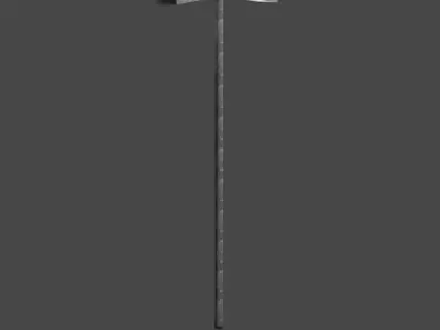 Streetlight street lamp Low-poly 3D model
