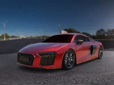 Audi R8 V10 Plus 3D model get