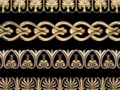 Path Ornament Pack 08 3D model