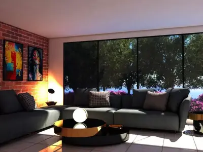 Living Area Free 3D model