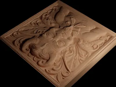 Imp CNC 3d Print High Relief Sand Casting 3D print model