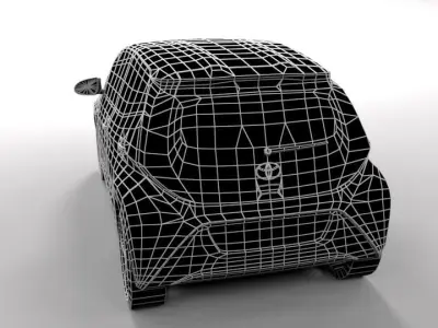 TOYOTA AYGO 2015 LOWPOLY Low-poly 3D model