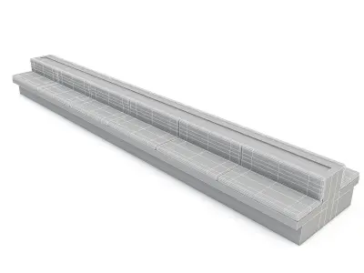 cafe sitting 3D model Low-poly 3D model