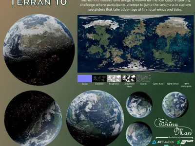 Terran Planet 10 - 4k Free 3D model