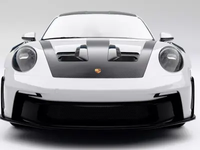 Porsche GT3 RS Low-poly 3D model